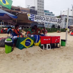 Barraca do Uruguai - Just look for the Uruguay flag, can't miss it.
