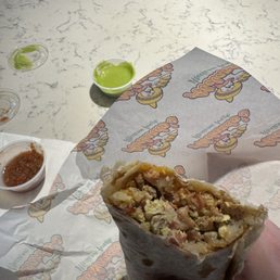 Hash Brown Breakfast Burrito (sausage, bacon, hashbrown, egg and cheese) Hash Brown Breakfast Burrito (sausage, bacon, hashbrown, egg and cheese)