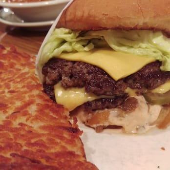 Pie 'n Burger - Cheeseburger combo with grilled onions and hash browns - Burgers Near Me - Pasadena, California Pie 'n Burger - Cheeseburger combo with grilled onions and hash browns - Burgers Near Me - Pasadena, California