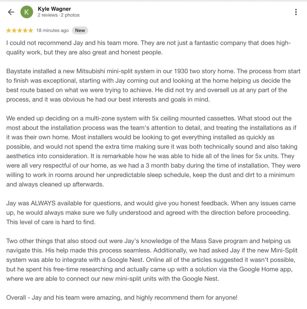 Slide of Baystate Energy Services