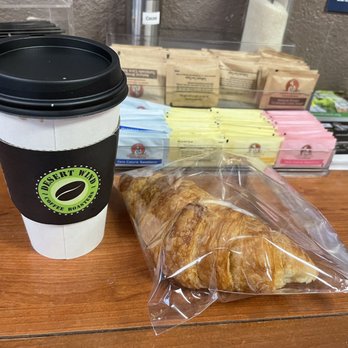 Desert Wind Coffee Roasters - Latte and croissant - Coffee Roasteries Near Me - Las Vegas, Nevada Desert Wind Coffee Roasters - Latte and croissant - Coffee Roasteries Near Me - Las Vegas, Nevada