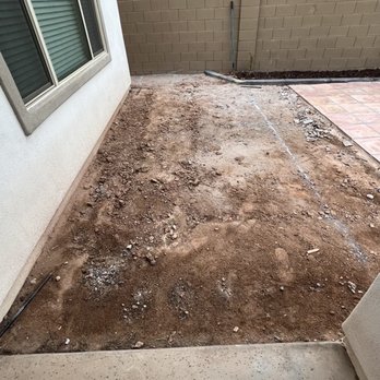 Alfredo Concrete Jobs - The area for the patio extension. Before photo. - Masonry/Concrete Near Me Alfredo Concrete Jobs - The area for the patio extension. Before photo. - Masonry/Concrete Near Me