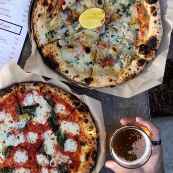 Cart-Driver - Clam Pizza and Peppers Pizza! With a side of Beer - Pizza Near Me - Denver, Colorado Cart-Driver - Clam Pizza and Peppers Pizza! With a side of Beer - Pizza Near Me - Denver, Colorado
