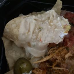 This is the nachos with the sauce all over it so you don't know the nachos are still This is the nachos with the sauce all over it so you don't know the nachos are still