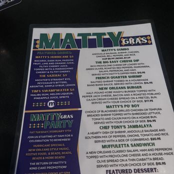 Matty's Bar & Grille - Special menu - American Near Me - New Berlin, Wisconsin Matty's Bar & Grille - Special menu - American Near Me - New Berlin, Wisconsin