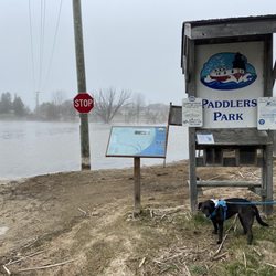 Paddler's Park - Ignore the STOP sign at your peril!