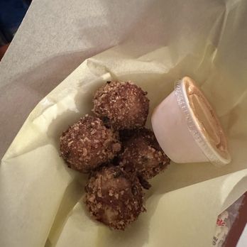 Aw Shucks - Crab bites (normally there's 6 but they ran out this night!) - Seafood Near Me - Dallas, Texas Aw Shucks - Crab bites (normally there's 6 but they ran out this night!) - Seafood Near Me - Dallas, Texas
