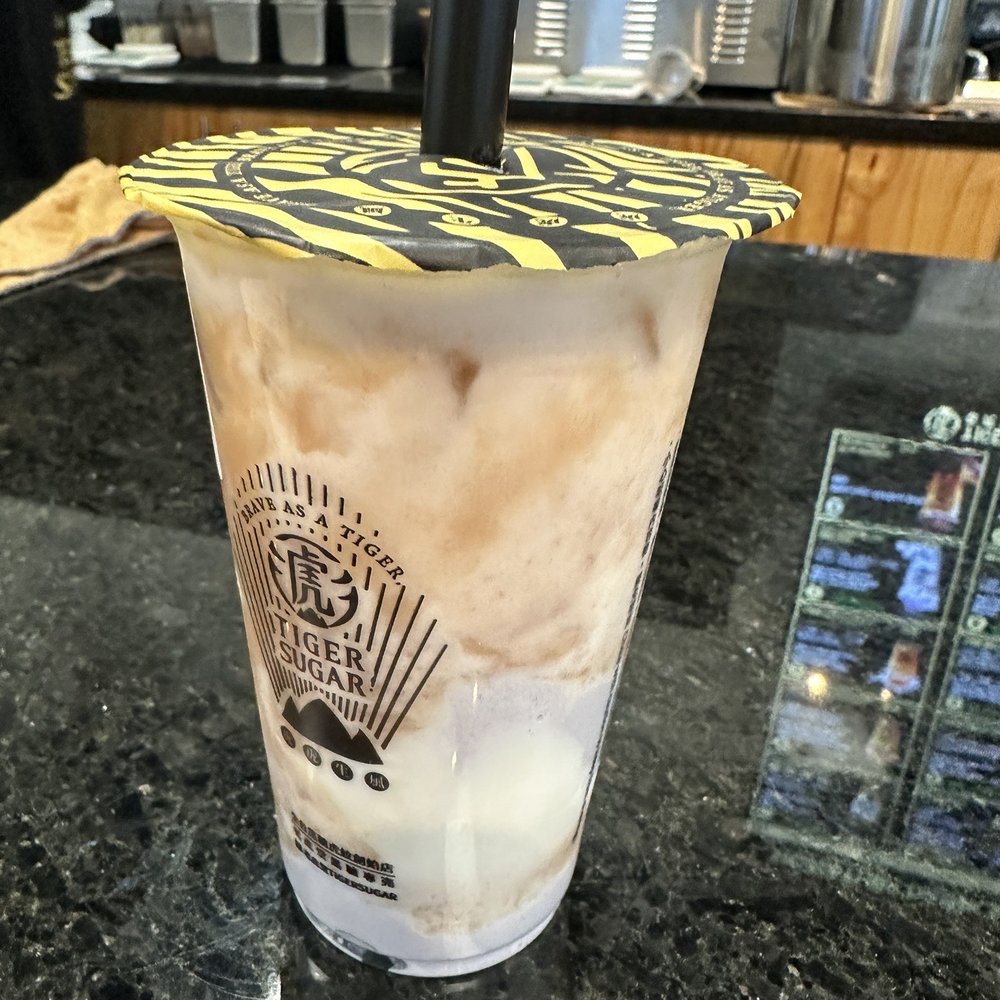 Tiger Sugar - 7. Taro, Taro Pudding, Black Sugar Boba Milk - Bubble Tea Near Me - Beaverton, Oregon Tiger Sugar - 7. Taro, Taro Pudding, Black Sugar Boba Milk - Bubble Tea Near Me - Beaverton, Oregon