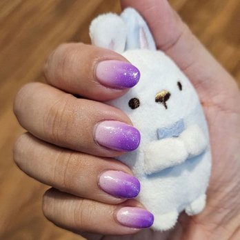 Pro Nails & Spa - Pink purple ombre gel manicure - Nail Salons Near Me - Costa Mesa, California