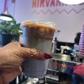 Nirvana Soul Coffee - Ube latte - Cafes Near Me - San Francisco, California