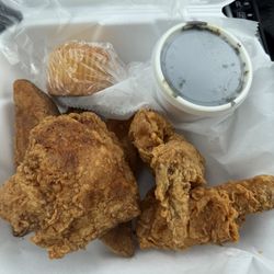 Grimes's - Three Pieces of Chicken, Three Wedges, and Roll