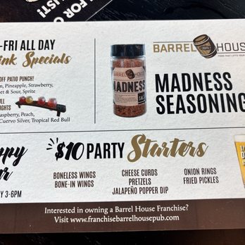 Barrel House - Happy Hour - Bars Near Me - Frisco, Texas