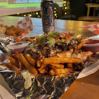 The Cue Club - a plate of fries and a can of soda - Sports Bars Near Me - Annandale, Virginia The Cue Club - a plate of fries and a can of soda - Sports Bars Near Me - Annandale, Virginia
