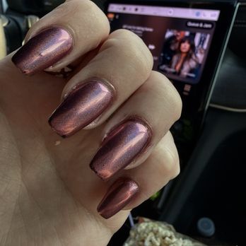 The Venetian Nail Spa - Fixed nails where chrome is missing on the tips. - Nail Salons Near Me - Houston, Texas