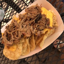Tickled Pink BBQ - Pulled pork nachos