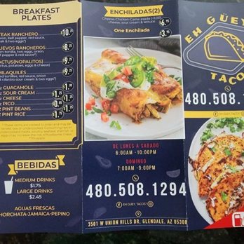 Eh Guey Tacos - Tacos Near Me - Glendale, Arizona