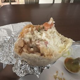 Veggie burrito no lettuce and extra cheese Veggie burrito no lettuce and extra cheese