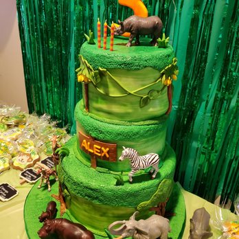My Baking Creations - Jungle theme 3 tiers Bday cake1 - Desserts Near Me - San Francisco, California My Baking Creations - Jungle theme 3 tiers Bday cake1 - Desserts Near Me - San Francisco, California