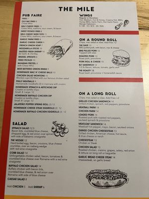 Menu photo 2 The Mile Runnemede, NJ Menu photo 2 The Mile Runnemede, NJ