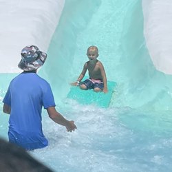 Salty Pirate Water Park - Concrete slides (times 3!)
