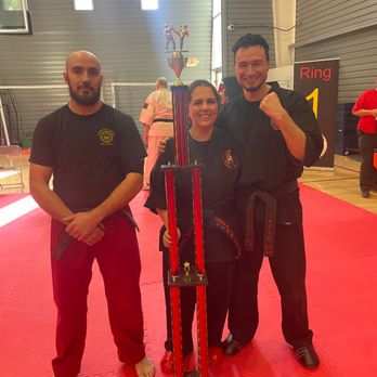 Crouching Tiger - 1st place trophy for team sparring - Martial Arts Near Me - Florence, Arizona Crouching Tiger - 1st place trophy for team sparring - Martial Arts Near Me - Florence, Arizona