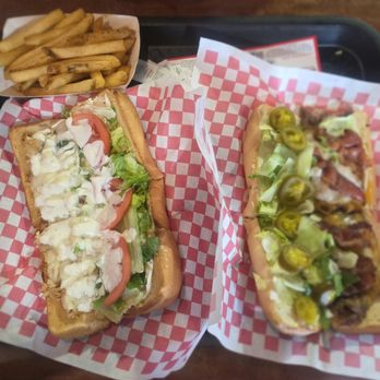 Charleys Cheesesteaks - Chicken sandwich on left and my husband had bacon 3 cheese. The bread was so good - Sandwiches Near Me - Selma, Texas Charleys Cheesesteaks - Chicken sandwich on left and my husband had bacon 3 cheese. The bread was so good - Sandwiches Near Me - Selma, Texas