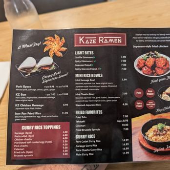 Kaze Ramen - Menu - Ramen Near Me - Erie, Pennsylvania Kaze Ramen - Menu - Ramen Near Me - Erie, Pennsylvania