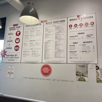 Your Pie Pizza - Large menu on the wall - Pizza Near Me - Pooler, Georgia Your Pie Pizza - Large menu on the wall - Pizza Near Me - Pooler, Georgia