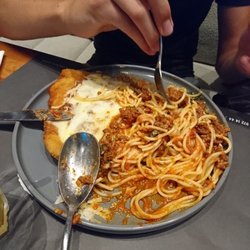 Hinz und Kunz - Bologneseschnitzel mit Spaghetti