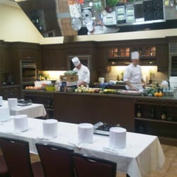 Demonstration Kitchen - Getting ready to cook with Chef Dan and Chef John