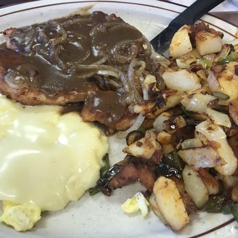 Gary's Restaurant - Turkey Chops w Homefries and Scrambled Eggs w Cheese - Breakfast & Brunch Near Me - Pleasantville, New Jersey