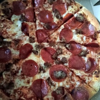 Domino's Pizza - Medium sausage and pepperoni. - Pizza Near Me - Espanola, New Mexico
