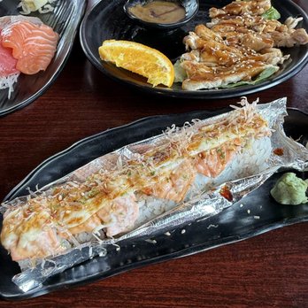Koko Sushi - Baked Salmon Roll - Sushi Bars Near Me - Mission Viejo, California Koko Sushi - Baked Salmon Roll - Sushi Bars Near Me - Mission Viejo, California