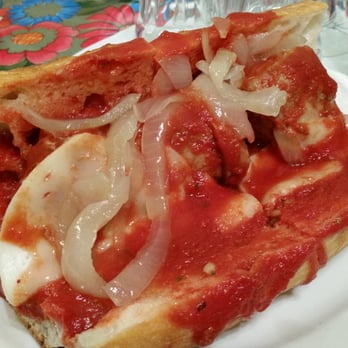 Salumi - Beautiful (huge!) meatball sandwich...gotta know the secret to these fabulous meatballs! - Italian Near Me - Seattle, Washington Salumi - Beautiful (huge!) meatball sandwich...gotta know the secret to these fabulous meatballs! - Italian Near Me - Seattle, Washington