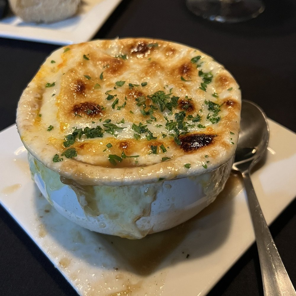 Henry's Steakhouse - French onion soup - Steakhouses Near Me - Kingsford, Michigan Henry's Steakhouse - French onion soup - Steakhouses Near Me - Kingsford, Michigan