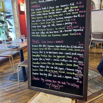 Out of the Blue - The luncheon menu. - Seafood Near Me - Dingle, Kentucky