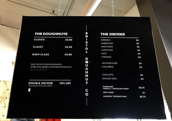 Menu photo 8 Bristol Doughnut Albuquerque, NM