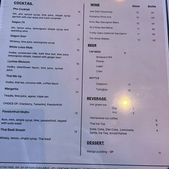 Pho 88 - Drink menu - Vietnamese Near Me - Bend, Oregon