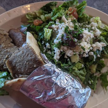 Pita Shop - Gyro with Greek salad. Spectacular! - Mediterranean Near Me - Miramar, Florida Pita Shop - Gyro with Greek salad. Spectacular! - Mediterranean Near Me - Miramar, Florida