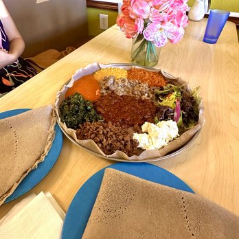 Jebena Cafe - Meat Combination 2 - Ethiopian Near Me - Seattle, Washington
