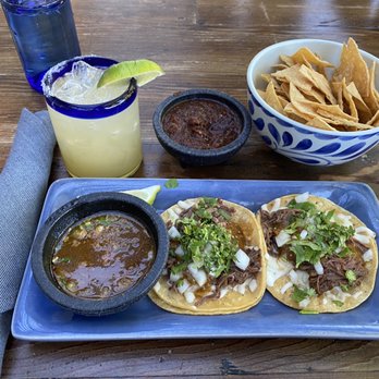 Cocina Hermanas - house margarita, chips and salsa, braised short rib birria. - Mexican Near Me - Danville, California