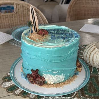 Spoon and Cake - Birthday Carrot Cake with Beach flair! - Desserts Near Me - Mount Pleasant, South Carolina