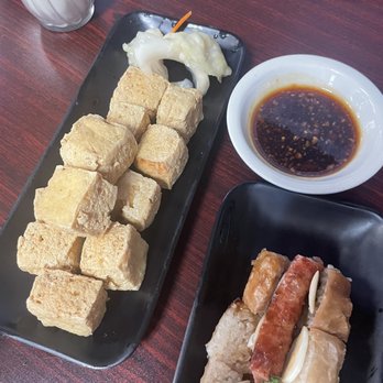 Chef Cho - stinky tofu + small sausage in big sausage - Taiwanese Near Me - Newark, California