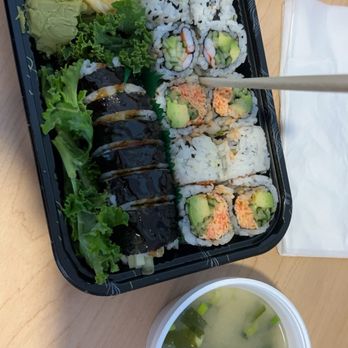Lili Sushi - Shrimp tempura, spicy crab, Boston roll and miso soup all for less that $20!!! - Sushi Bars Near Me - Carol Stream, Illinois Lili Sushi - Shrimp tempura, spicy crab, Boston roll and miso soup all for less that $20!!! - Sushi Bars Near Me - Carol Stream, Illinois