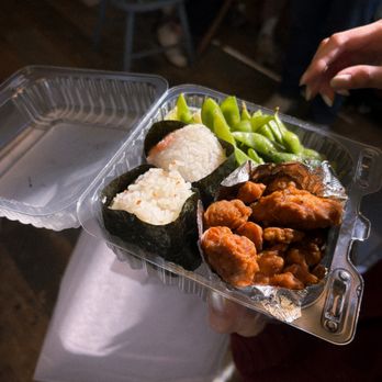 Lagu Cafe - Friend's Salmon & Mentai Mayo onigiri bento - Cafes Near Me - Irvine, California