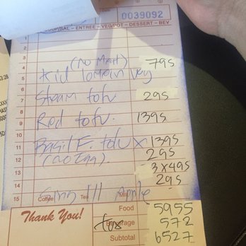 Arches Thai - Updated charges - lunch bill for 2 adults and 1 toddler - $77! - Thai Near Me - Moab, Utah