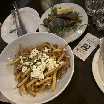 Nia Restaurant - Greek Fries with fresh Feta! Beef Skewers!! - Mediterranean Near Me - Chicago, Illinois Nia Restaurant - Greek Fries with fresh Feta! Beef Skewers!! - Mediterranean Near Me - Chicago, Illinois
