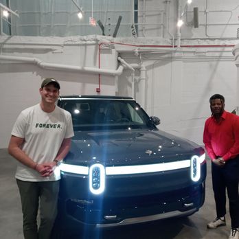 Rivian Showroom - The lovely Showroom Mgr. - Nate L. - Car Dealers Near Me - Chicago, Illinois Rivian Showroom - The lovely Showroom Mgr. - Nate L. - Car Dealers Near Me - Chicago, Illinois