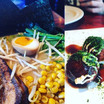 Ramen Parlor - Pork tan tan men and takoyaki (wheal ball with octopus) - Ramen Near Me - San Mateo, California Ramen Parlor - Pork tan tan men and takoyaki (wheal ball with octopus) - Ramen Near Me - San Mateo, California