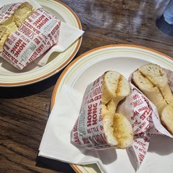 Schragels - Butter Poppy Bagel and Cream Cheese Sesame Bagel